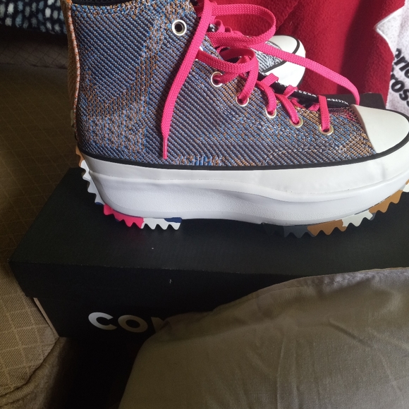 Converse run hike platform sneakers size 7.5 womens - Picture 4 of 6